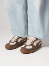 Sneakers Palermo Wine Club Uit Leder Puma Bruin women 40334901-vue-porte